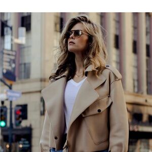 Genuine Leather Tan Women's Bomber Jacket